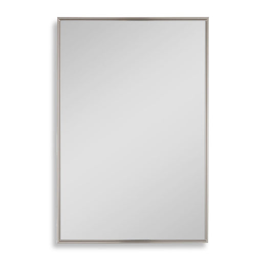 Vectra Warm Silver Mirror | Modern Rectangle Frame Bathroom Vanity Mirror Mounted Vertical or Horizontal (20 in. W x 30 in. H x 1 in. D)