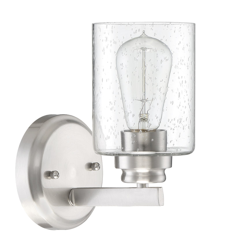 Craftmade 50501-BNK Bolden 1 Light Bathroom Vanity Light -Brushed Polished Nickel