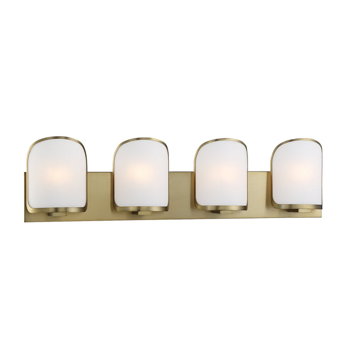 Minka Lavery Bishop Crossing 4 Light Bathroom Vanity Light-Soft Brass