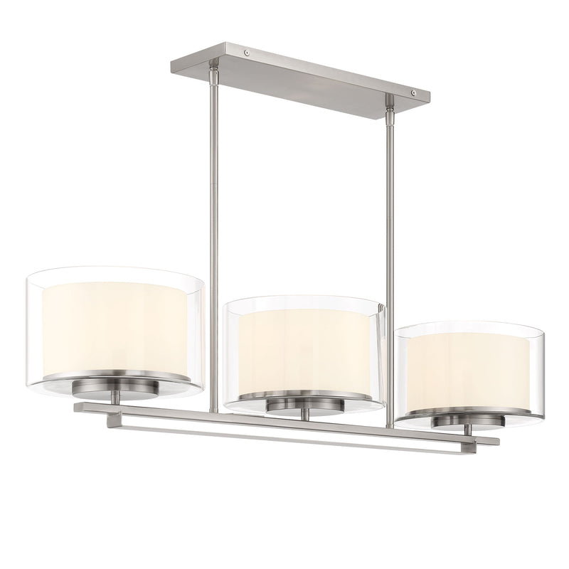 Minka Lavery Parsons Studio 3 Lights Island-Brushed Nickel