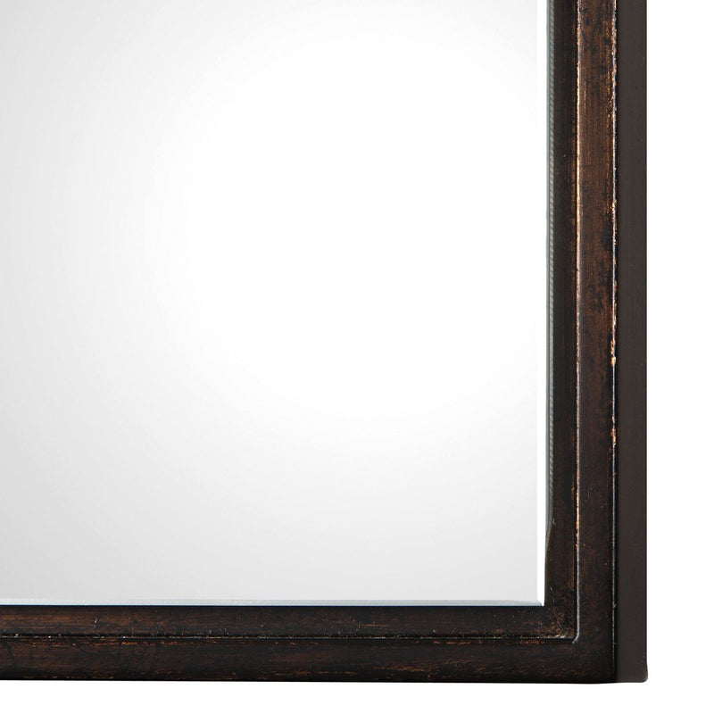Linea Oil Rubbed Bronze Mirror | Modern Rectangle Metal Frame Bathroom Vanity Mirror Mounted Vertical or Horizontal (24 in. W x 36 in. H x 1 in. D)