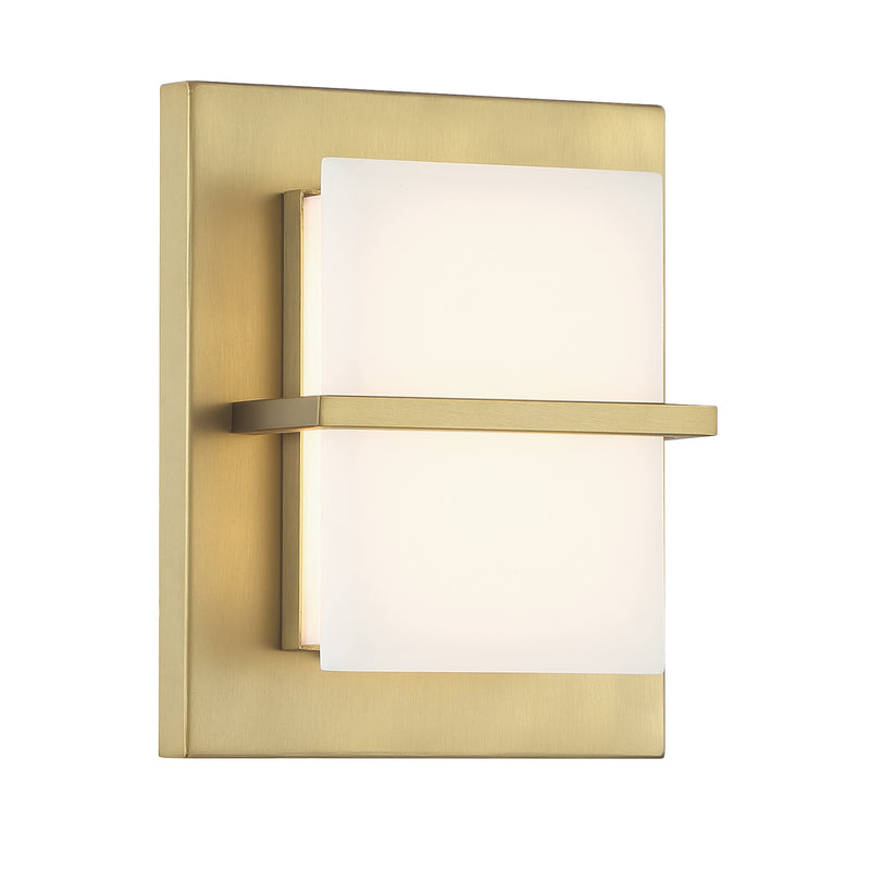 Minka Lavery Tarnos 8" LED Wall Sconce-Soft Brass