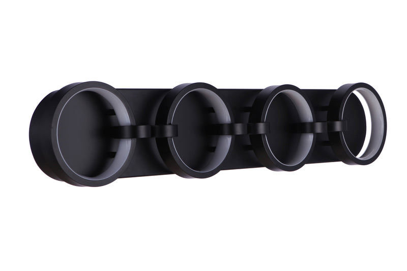 Craftmade 59304-FB-LED Context 4 Light LED Bathroom Vanity Light -Flat Black