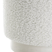 Uttermost Avila White Ottoman - ALCOVE LIGHTING