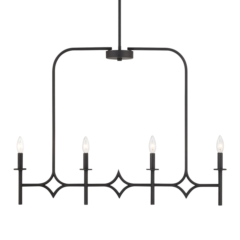 Minka Lavery Muncie 4Lt Island Light-Coal