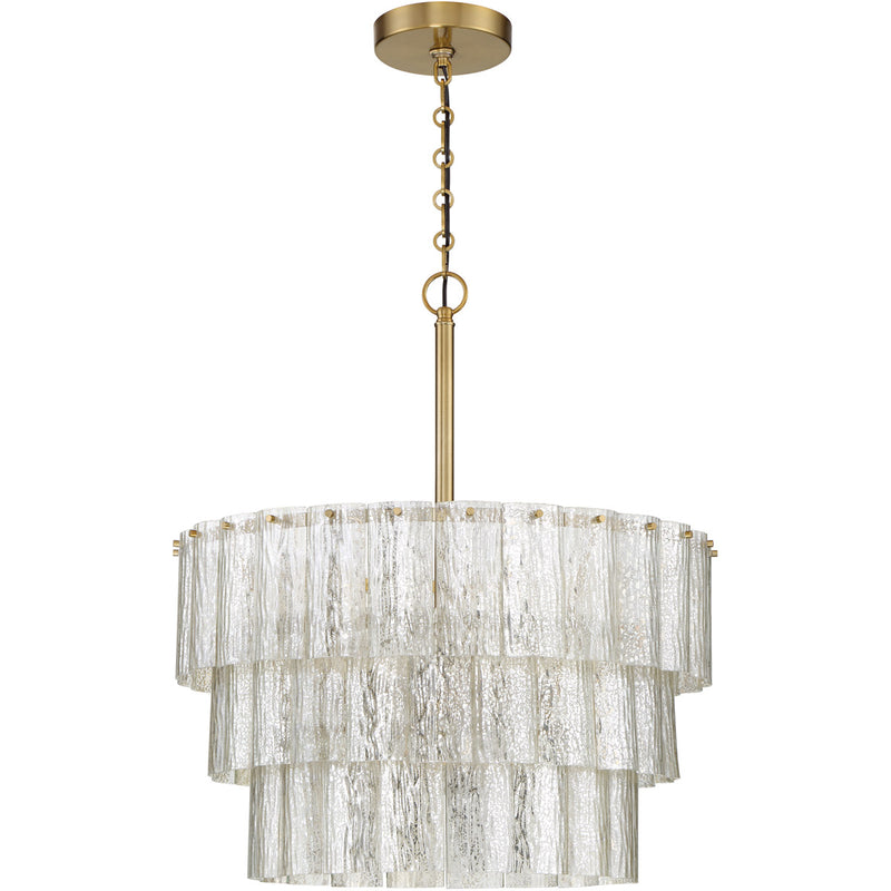 Craftmade 48694-SB Museo 9 Light Pendant -Satin Brass