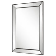 Norwin Dark Bronze Mirror | Modern Rectangle Frame Bathroom Vanity Mirror Mounted Vertical or Horizontal (23 in. W x 34 in. H x 1 in. D)