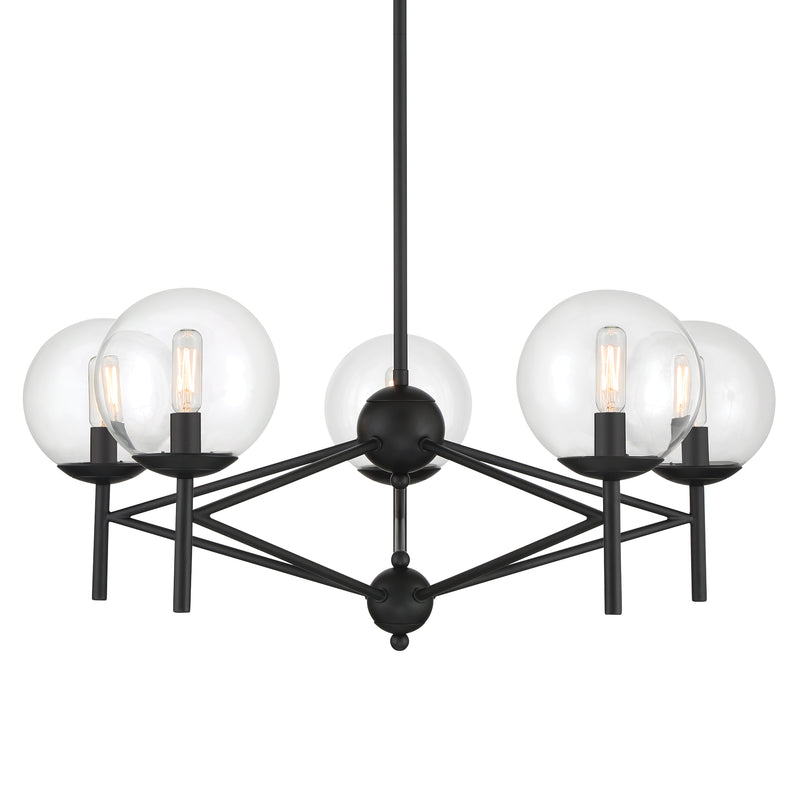 Minka Lavery Auresa 5 Light Pendant-Coal