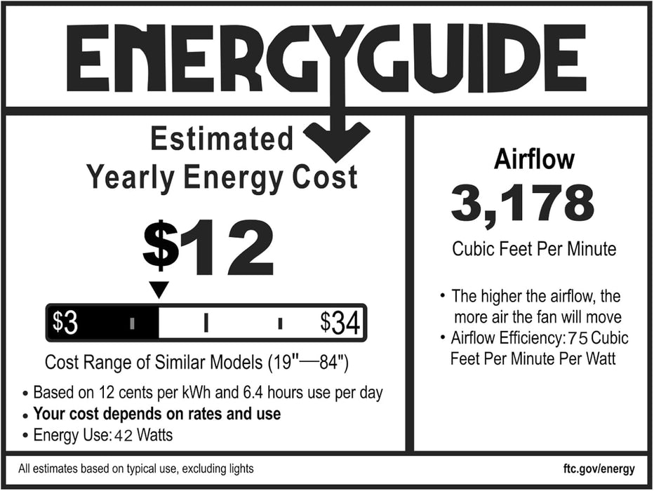 Minka Aire F522L-CL Mojo 52" Coal Black Ceiling Fan with LED Light