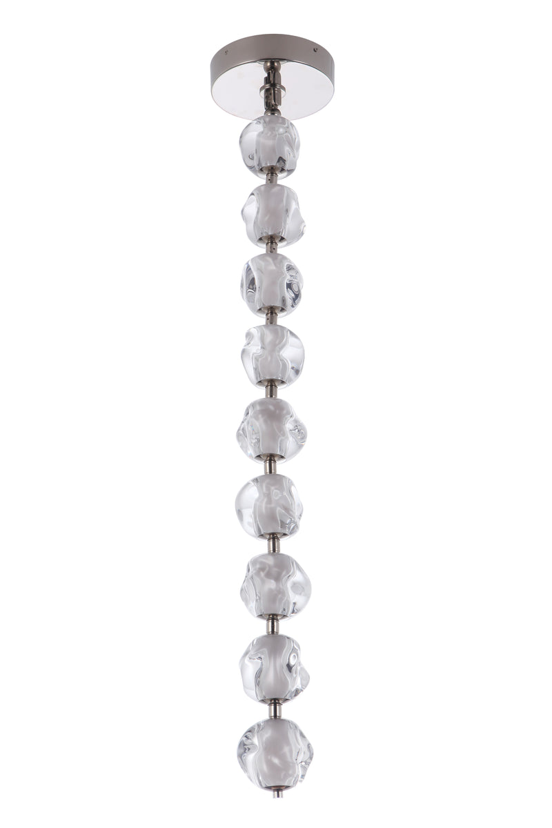 Craftmade 59492-PLN-LED Jackie 9 Light LED Pendant -Polished Nickel