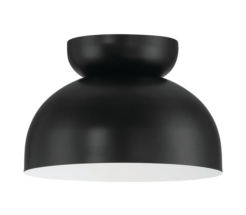 Craftmade 59181-FB Ventura Dome 1 Light Flush Mount -Flat Black