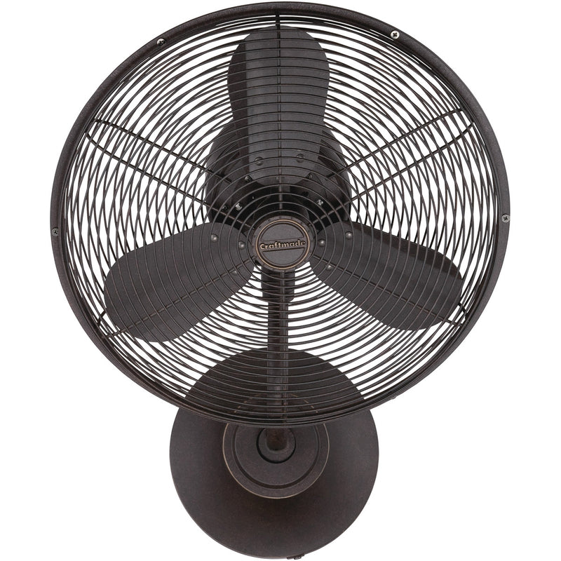 Craftmade BW116AG3-HW Bellows I Hard-wired Outdoor Wall Mount Fan -Aged Bronze Textured