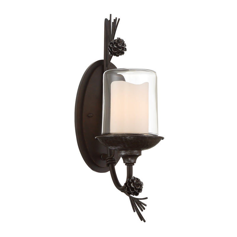 Minka Lavery Ponderosa Ridge 1 Light Wall Light-Weathered Spruce