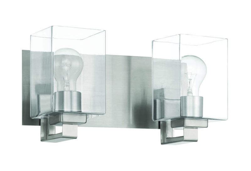 Craftmade 18514BNK2 McClane 2 Light Bathroom Vanity Light -Brushed Polished Nickel
