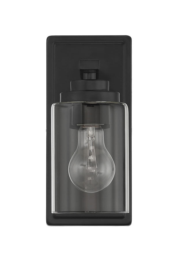 Craftmade 20404FB1 Clark 1 Light Wall Sconce -Flat Black