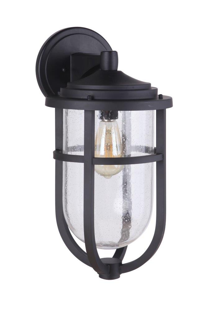 Craftmade ZA4724-MN Voyage 1 Light Large Outdoor Wall Lantern -Midnight - ALCOVE LIGHTING