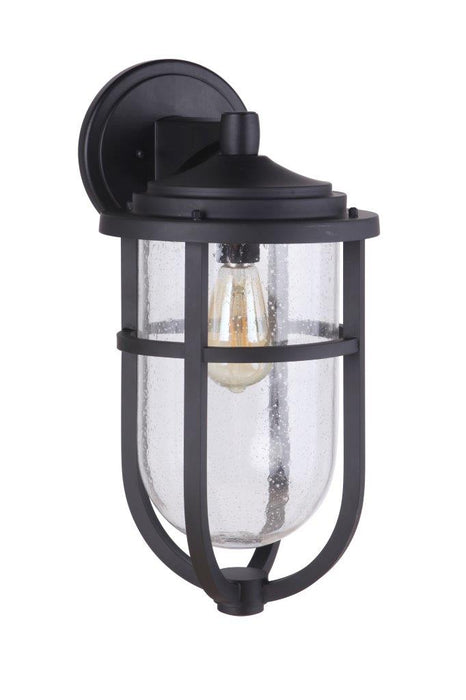 Craftmade ZA4724-MN Voyage 1 Light Large Outdoor Wall Lantern -Midnight