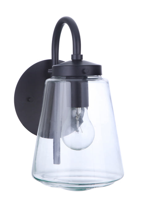 Craftmade ZA3804-MN Laclede 1 Light Small Outdoor Wall Lantern -Midnight