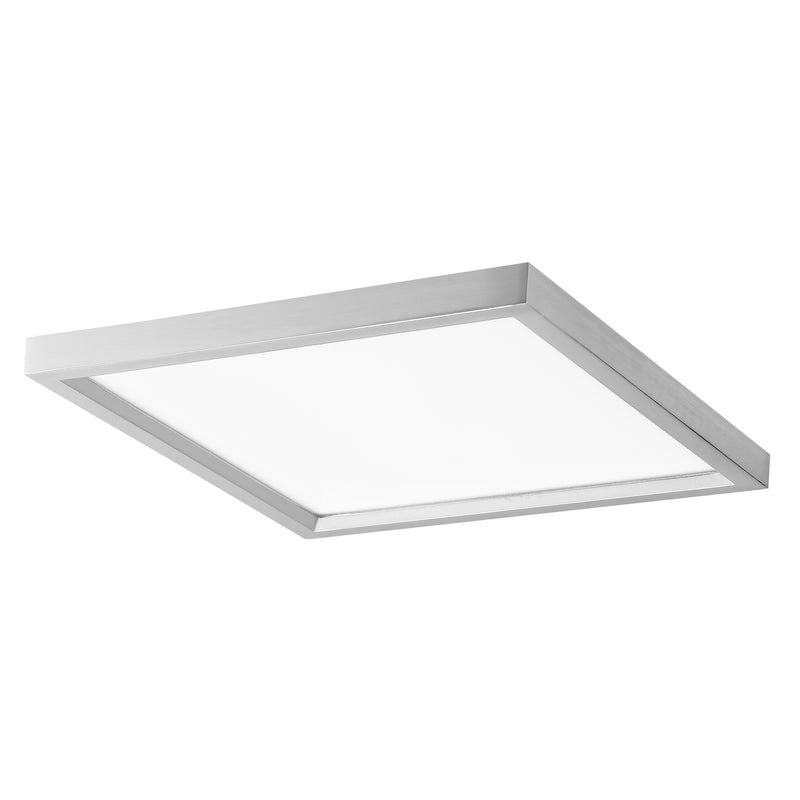 Minka Lavery 15" Square LED Flush Mount-Brushed Nickel - ALCOVE LIGHTING