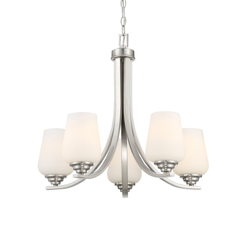 Minka Lavery Shyloh 5 Light Chandelier-Brushed Nickel