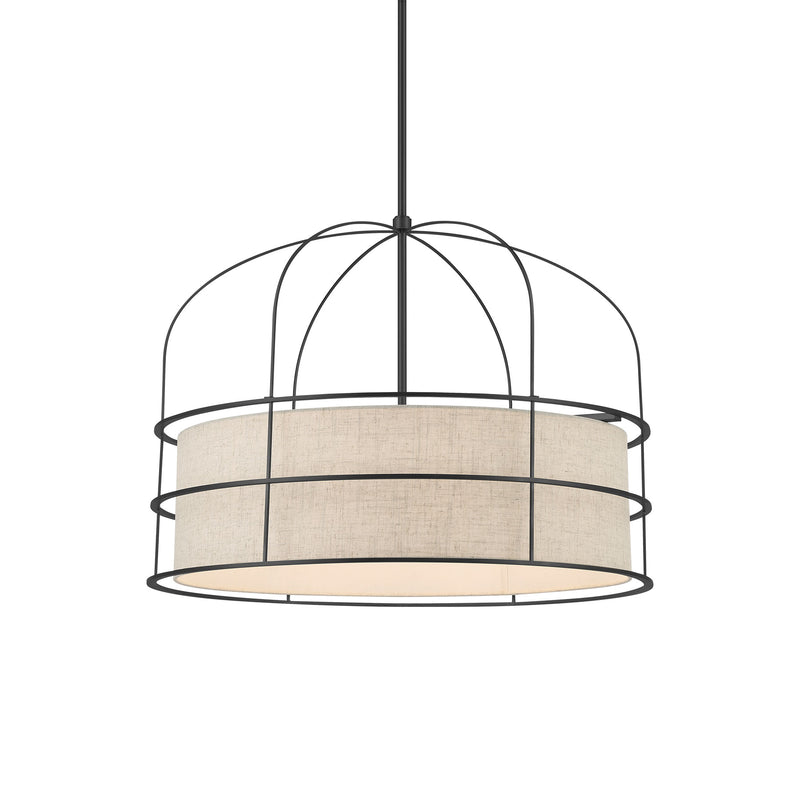 Minka Lavery Gateway Park 6 Light Pendant-Coal