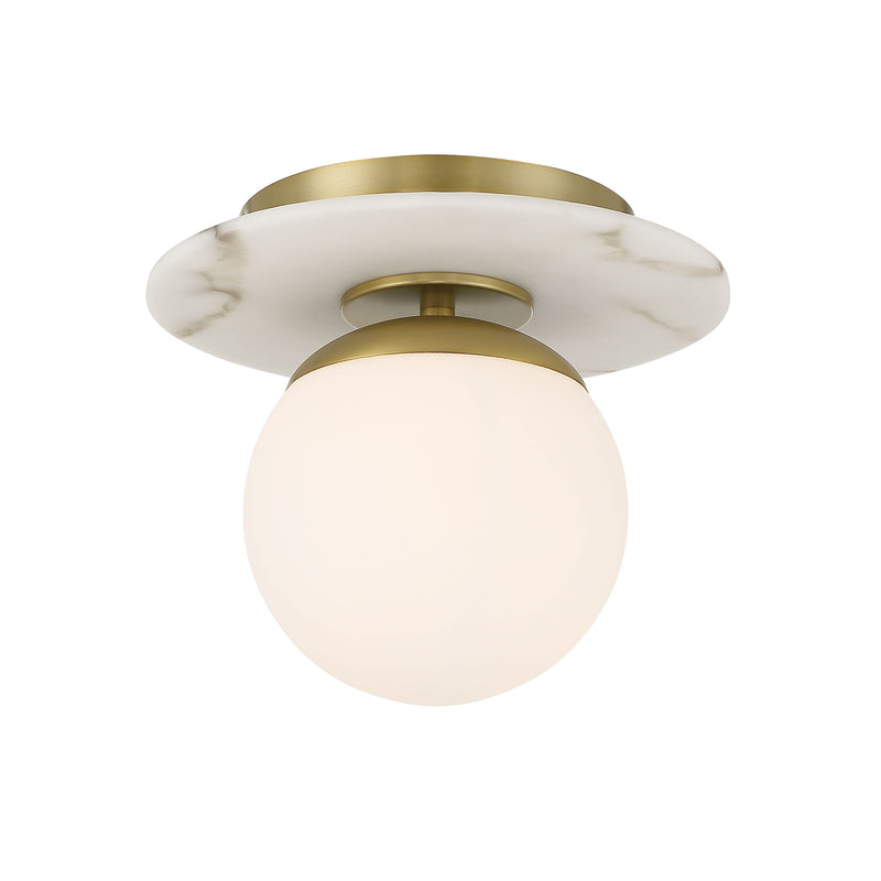Minka Lavery Orban 1 Light Semi Flush Mount-Soft Brass