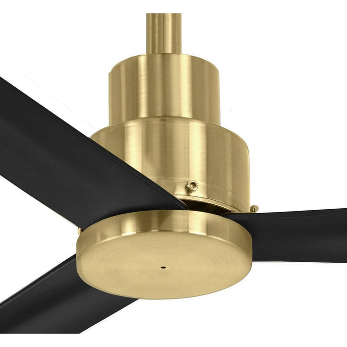 Minka Aire F787-SBR/CL Simple 52 in. Outdoor Soft Brass Ceiling Fan with Remote