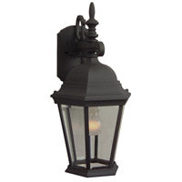 Craftmade Z254-TB Straight Glass Cast 1 Light Medium Outdoor Wall Lantern -Textured Black