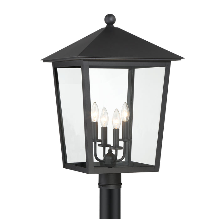 Minka Lavery Great Outdoors Noble Hill 4 Light Outdoor Post Mount-Sand Coal