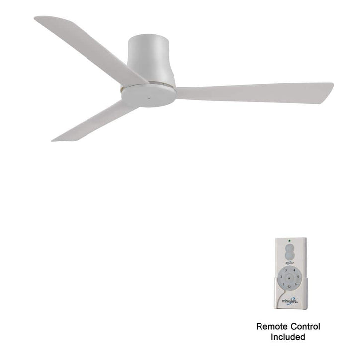 Minka Aire Simple Flush Hugger 52" Grey Outdoor Ceiling Fan with Remote