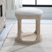 Uttermost Dennen Oak Ottoman - ALCOVE LIGHTING