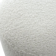 Uttermost Avila White Ottoman - ALCOVE LIGHTING