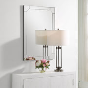 Granvia Mirror | Modern Rectangle Frame Bathroom Vanity Mirror Mounted Vertical or Horizontal (24 in. W x 36 in. H x 1 in. D)