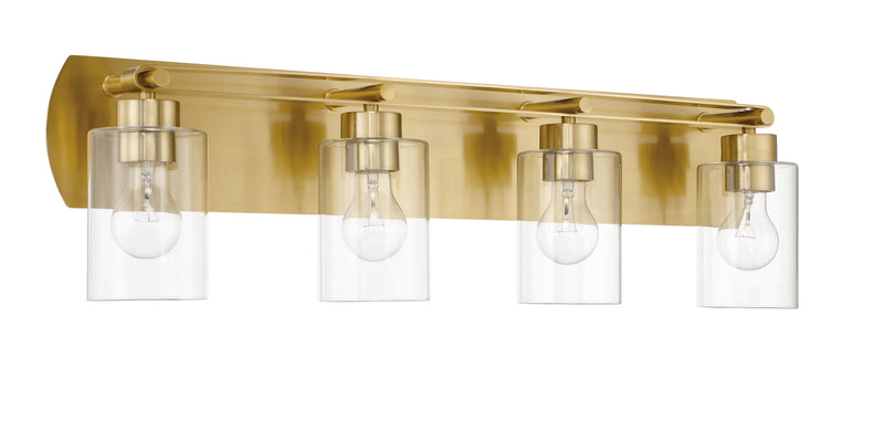 Craftmade 17631SB4 Hendrix 4 Light Bathroom Vanity Light -Satin Brass