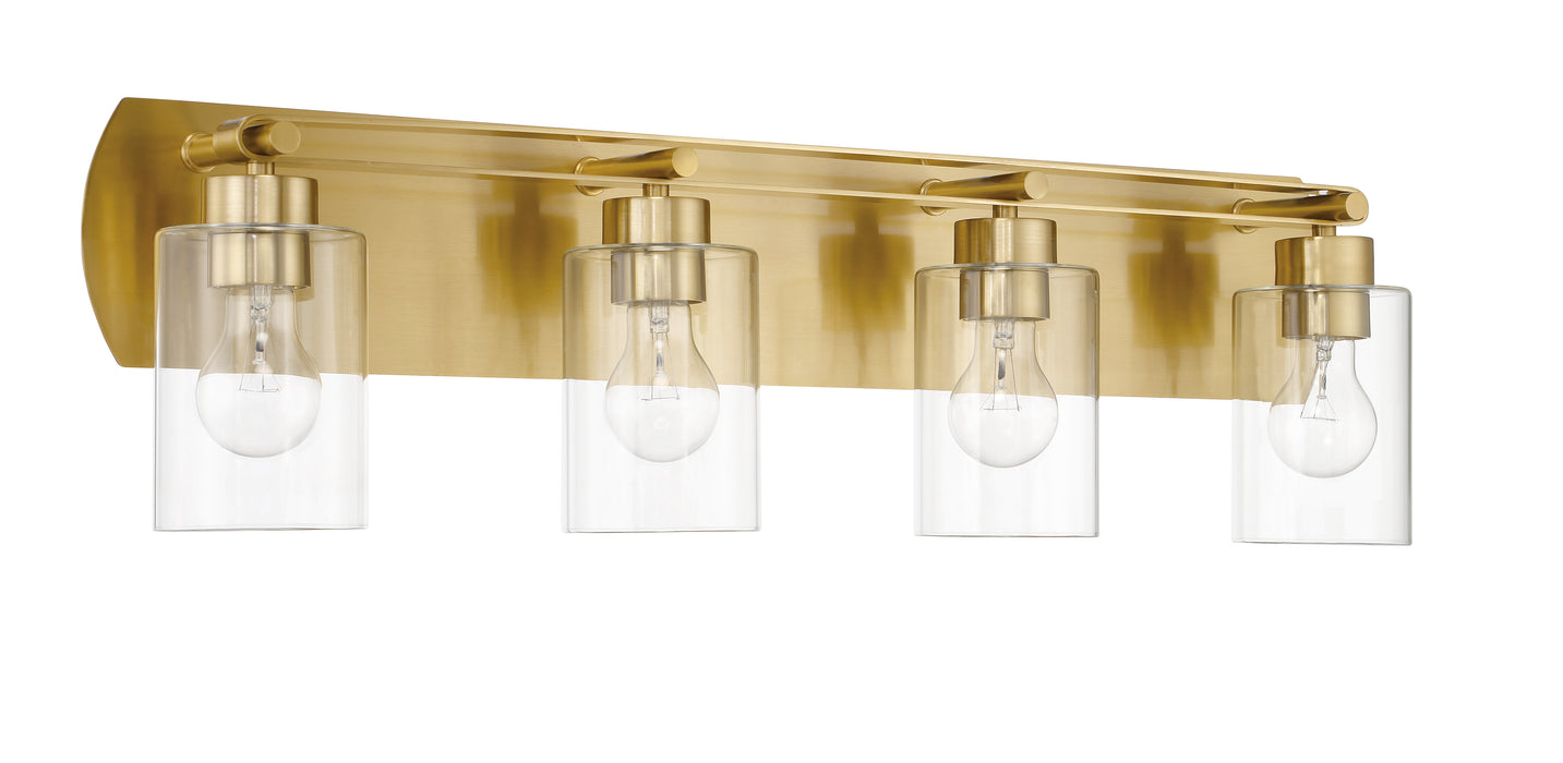 Craftmade 17631SB4 Hendrix 4 Light Vanity -Satin Brass