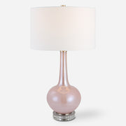 Uttermost Rosa Pink Glass Table Lamp - ALCOVE LIGHTING