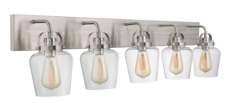 Craftmade 53505-BNK Trystan 5 Light Vanity -Brushed Polished Nickel - ALCOVE LIGHTING