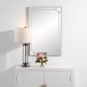 Granvia Mirror | Modern Rectangle Frame Bathroom Vanity Mirror Mounted Vertical or Horizontal (24 in. W x 36 in. H x 1 in. D)