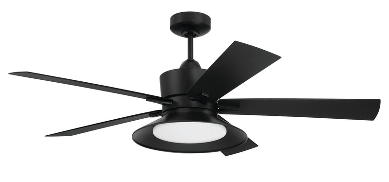 Craftmade TOP52FB5 Topper LED Ceiling Fan -Flat Black