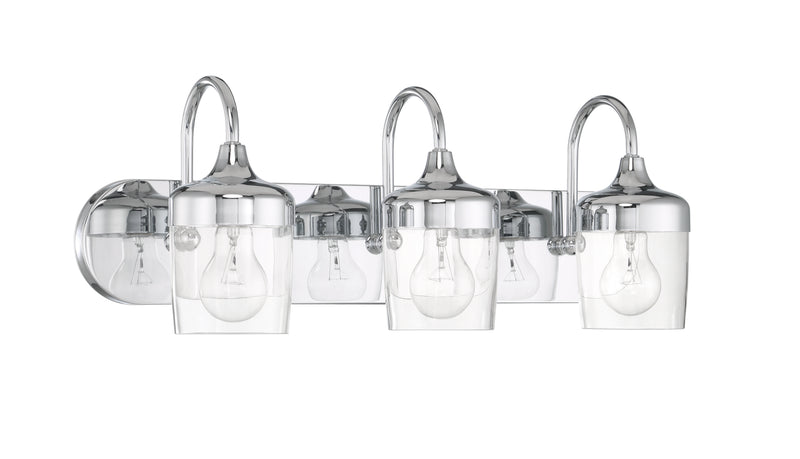 Craftmade 58103-CH Wrenn 3 Light Bathroom Vanity Light -Chrome