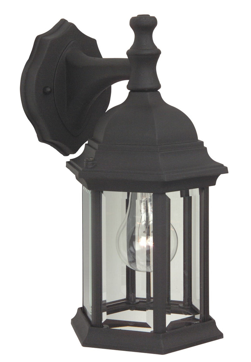Craftmade Z294-TB Hex Style Cast 1 Light Medium Outdoor Wall Lantern -Textured Black - ALCOVE LIGHTING
