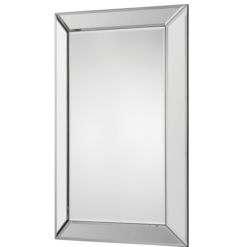 Vistella Mirror | Modern Rectangle Frameless Bathroom Vanity Mirror Mounted Vertical or Horizontal (22 in. W x 34 in. H x 1 in. D)