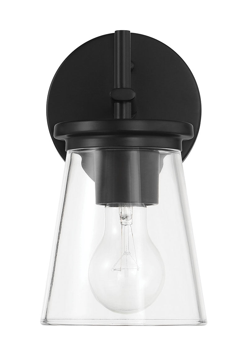 Craftmade 60401-FB Connell 1 Light Wall Light Sconce -Flat Black