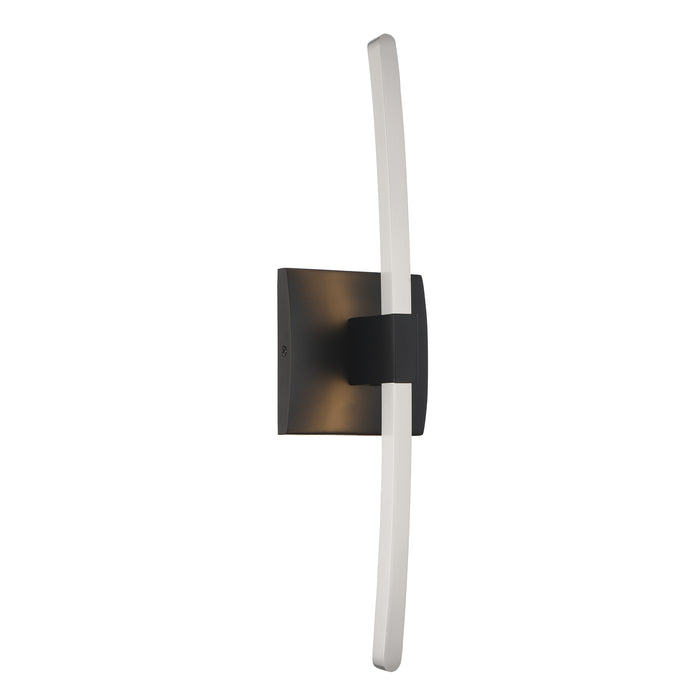 George Kovacs P5502-691-L Archer 18" LED Wall Sconce -Coal With Brushed Nickel