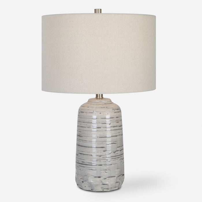 Uttermost Cyclone Ivory Table Lamp