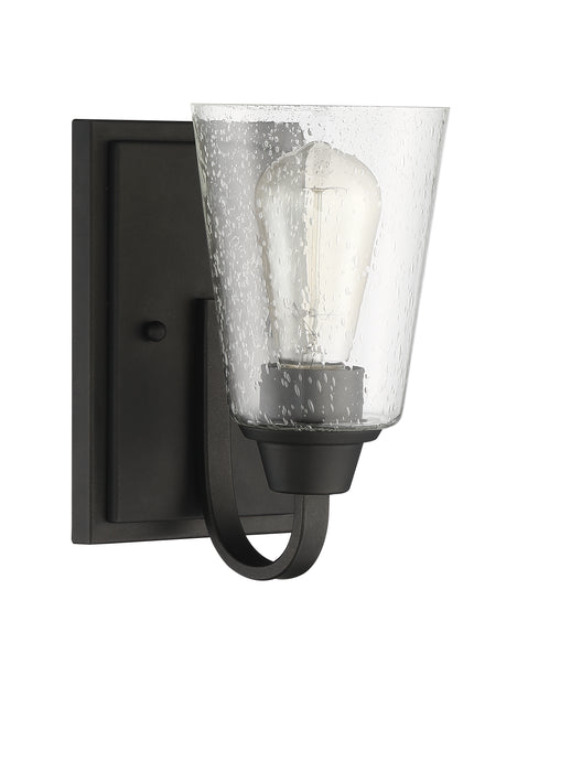 Craftmade 41901-ESP-CS Grace 1 Light Wall Sconce -Espresso (Clear Seeded Glass)