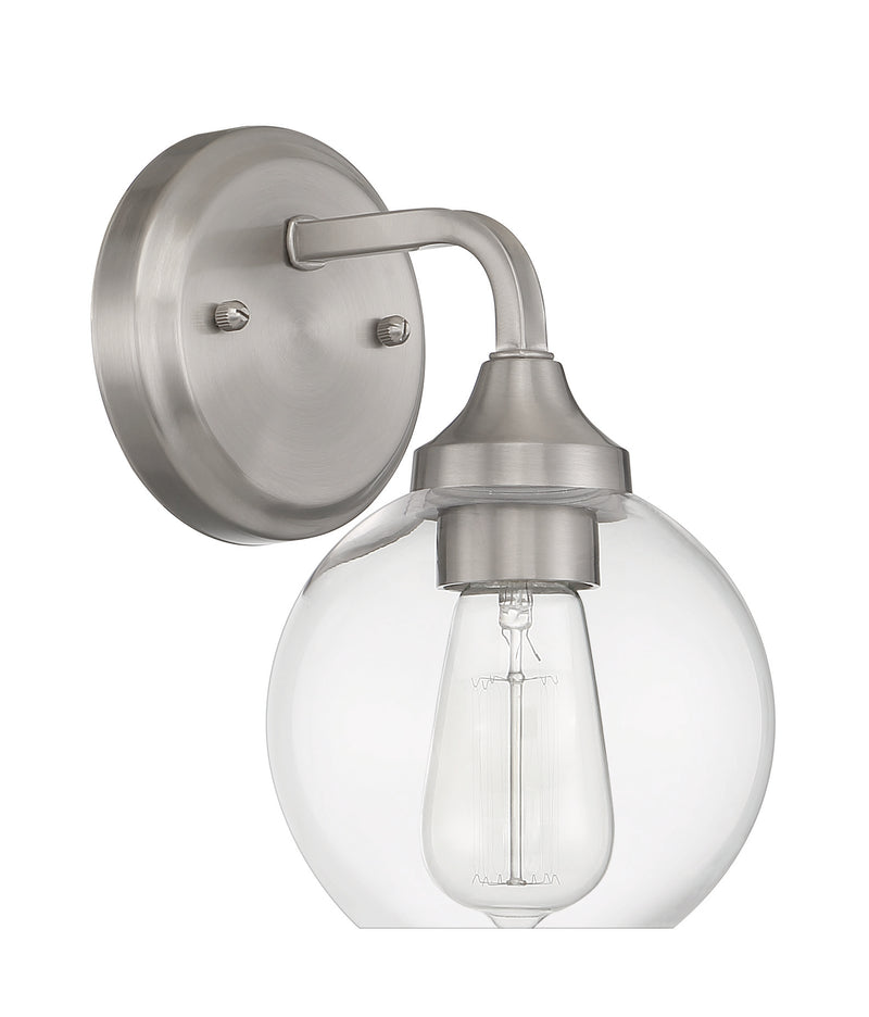 Craftmade 56201-BNK Glenda 1 Light Wall Light Sconce -Brushed Polished Nickel