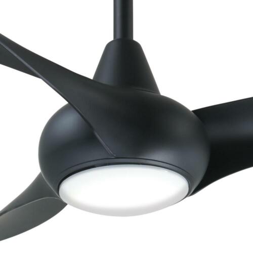 Minka Aire Light Wave 52 in. LED Coal Ceiling Fan with Remote & Wall Controls