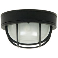 Craftmade Z395-TB Round Bulkhead 1 Light Large Flush/Wall Mount -Textured Black