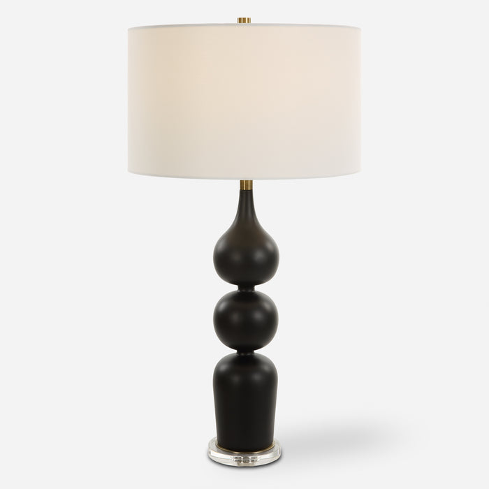 Uttermost Caviar Black Table Lamp